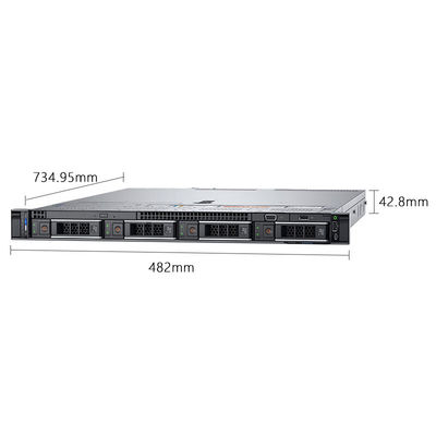 Fornitura di alimentazione 800W Dual-channel 1U Rack Server per Enterprise Hosting Dell PowerEdge R450
