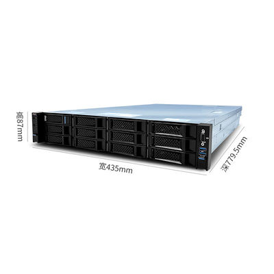 Server grafico rack Intel Xeon Gold 6133*2 8G*8 RAM 240G*2 SSD 4T*8 SATA 800W*2 2U