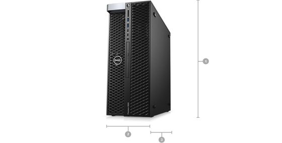 Dell Precision 5820 Tower WorkStation Xeon W-2245/16G/2TB/T400 T5820 Max Utenti 30 Utenti