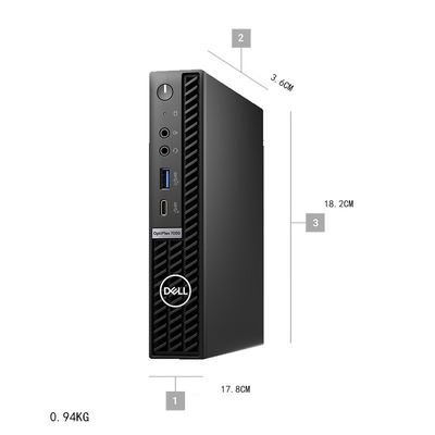 Compatto Dell Optiplex 7000 i7 i5 12a generazione Micro Mini PC 8GB DDR4 RAM 256GB Case Tower