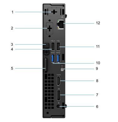 Potente Dell Optiplex MFF Micro Desktop Computer Intel B660 Chipset 8G DDR4 RAM 256G SSD