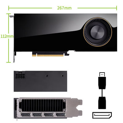 Scarica la potenza della scheda video Nvidia RTX A6000 48GB GDDR6 per PC 2000MHz Clock di memoria